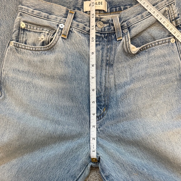 AGOLDE Light Wash STRAIGHT Denim Jeans - Picture 5 of 7